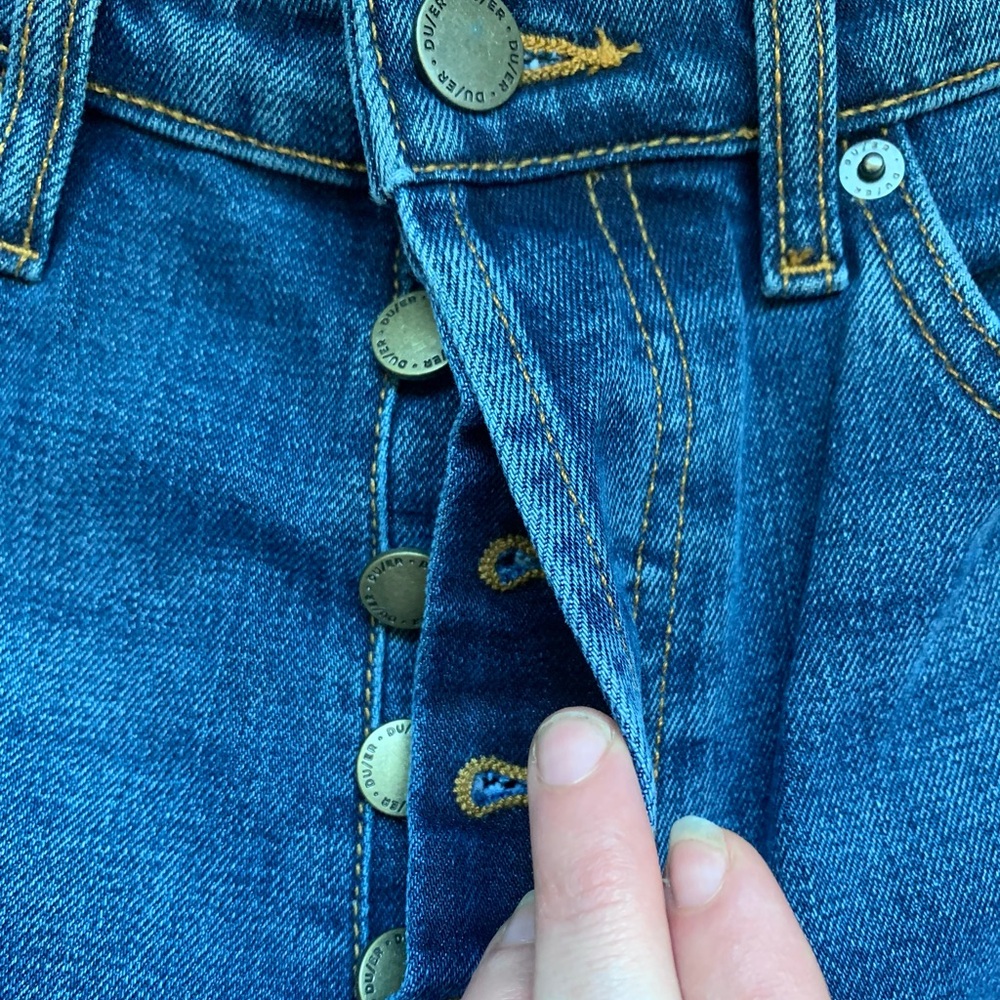 NWOT DU/ER Midweight Performance Denim Wide Leg Jean - Picture 4 of 15